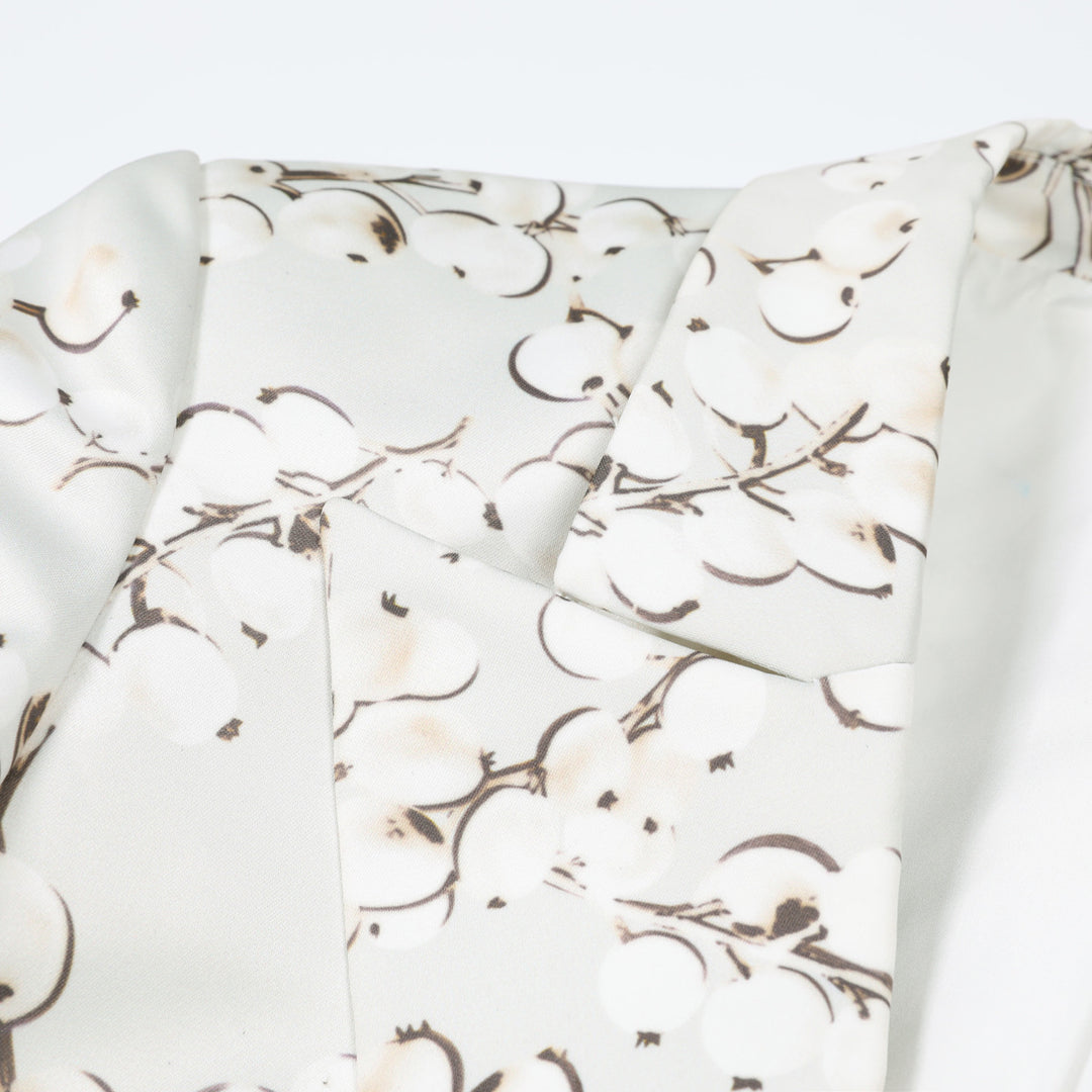 Plissiertes Oberteil mit ausgestellten Ärmeln und Maxirock-Set mit Taillengürtel – Rosiny 