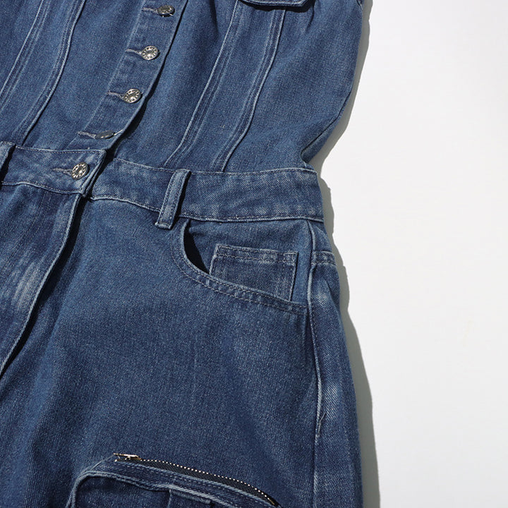 Haut à manches évasées plissées et ensemble jupe longue avec ceinture à la taille – Rosiny 