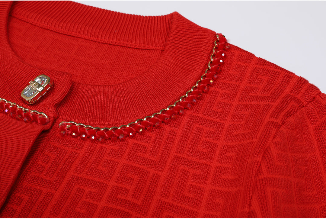 Haut à manches évasées plissées et ensemble jupe longue avec ceinture à la taille – Rosiny 