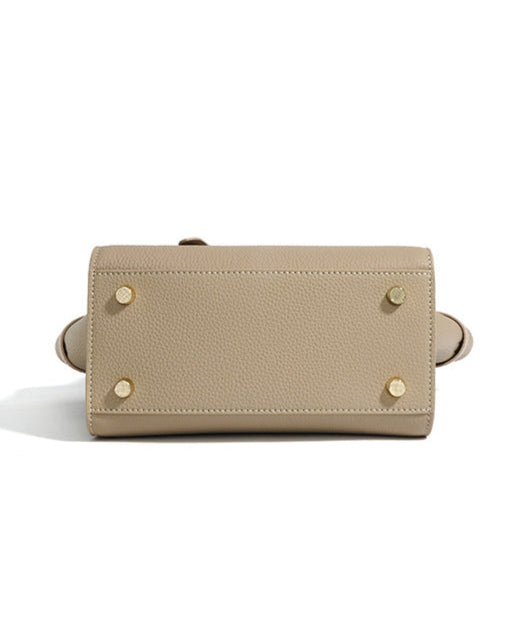 structured leather handbag with buckle strap – AMELIAVIL