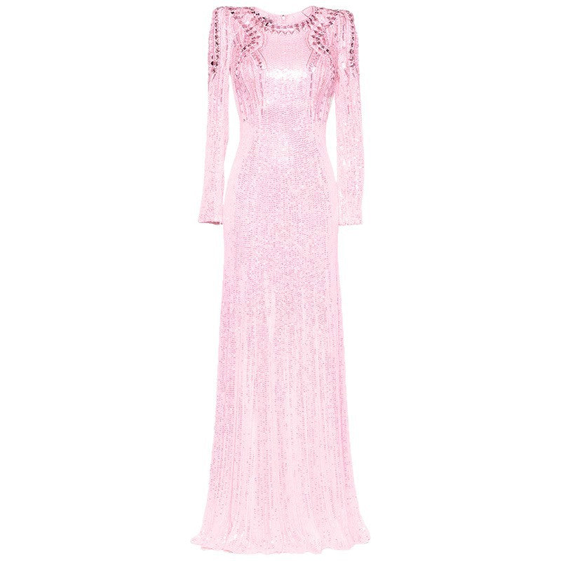 Haut à manches évasées plissées et ensemble jupe longue avec ceinture à la taille – Rosiny 