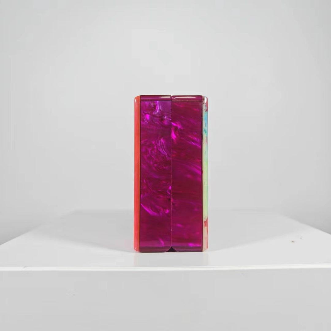 gewebte Rattan-Tragetasche mit doppelten Ledergriffen – LÉONIE 