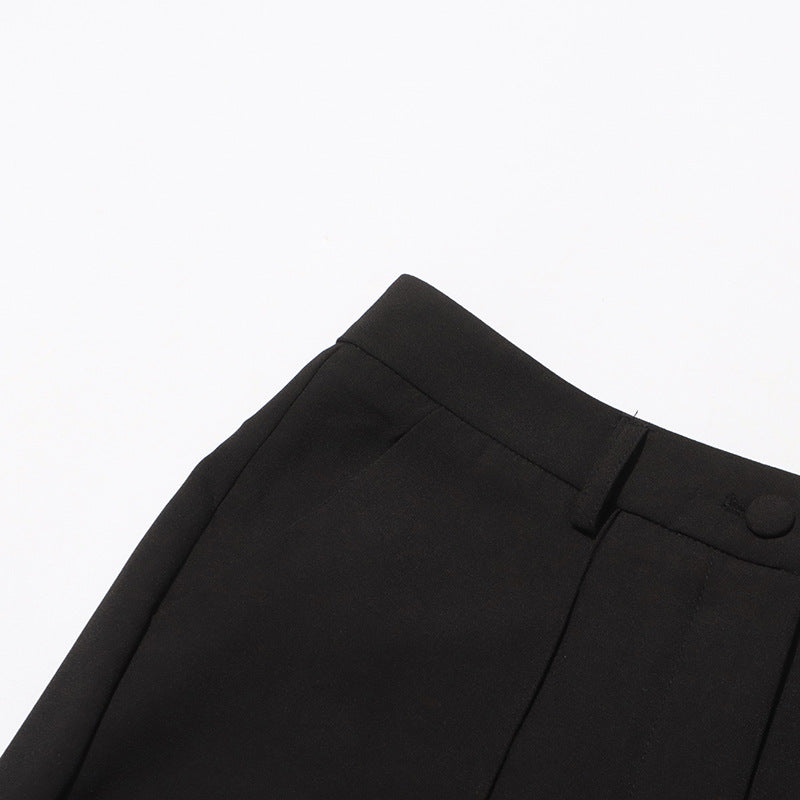 tailored blazer suit with beaded leaf embroidery – AURELIA