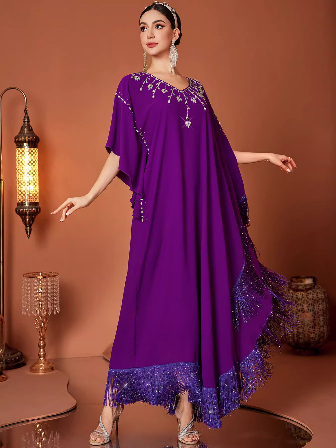 architectural draped dress with modern cut – ELARA