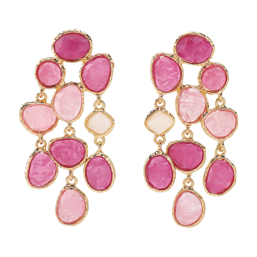 collier chaîne multicolore avec breloques de mer en émail - CORALIA 