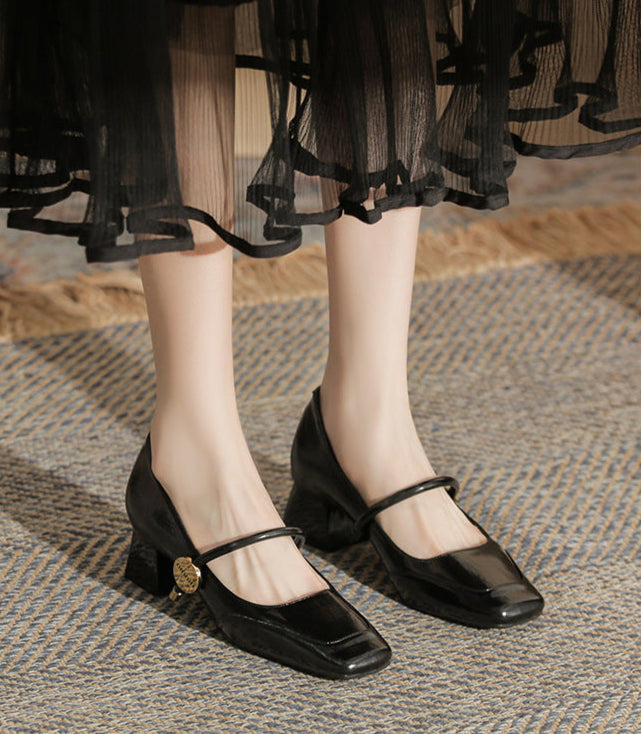 حذاء بكعب مربع مع حزام رفيع - أريانري