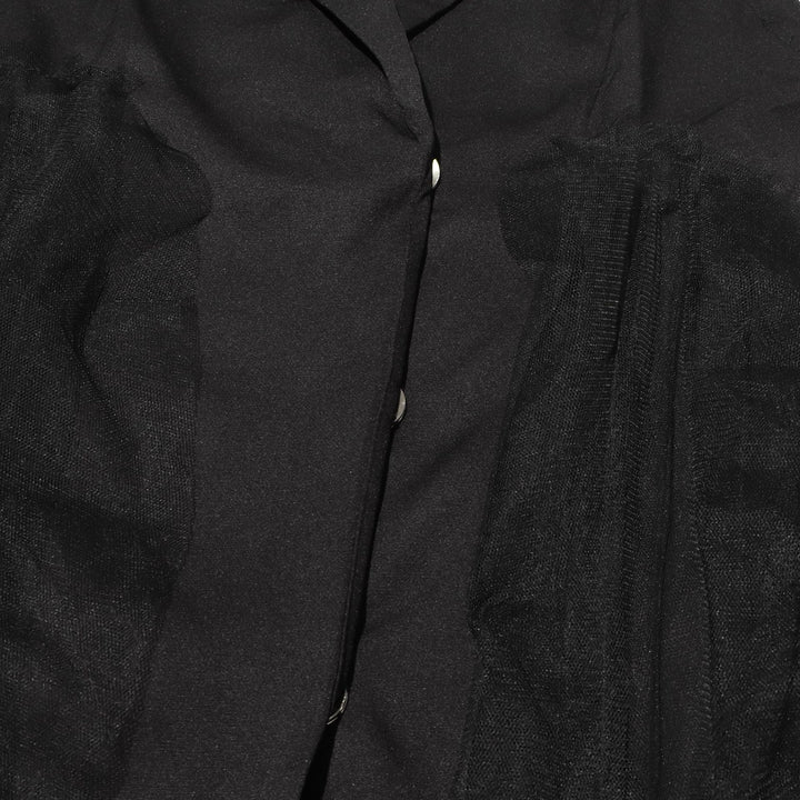 فستان بليزر بدون أكمام مع طبقة من التول - نويرتيل