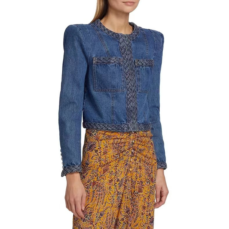 Geplooide top met uitlopende mouwen en maxi-rok set met tailleband – Rosiny 