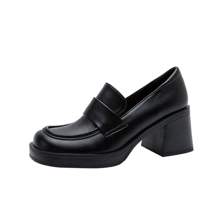 block heel loafers with square toe - VERANTA
