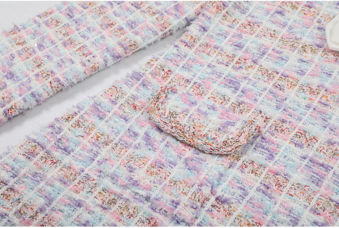 Geplooide top met uitlopende mouwen en maxi-rok set met tailleband – Rosiny 