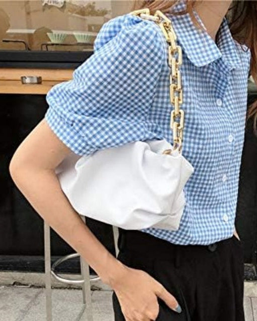 geweven rieten draagtas met dubbele leren handvatten – LÉONIE 