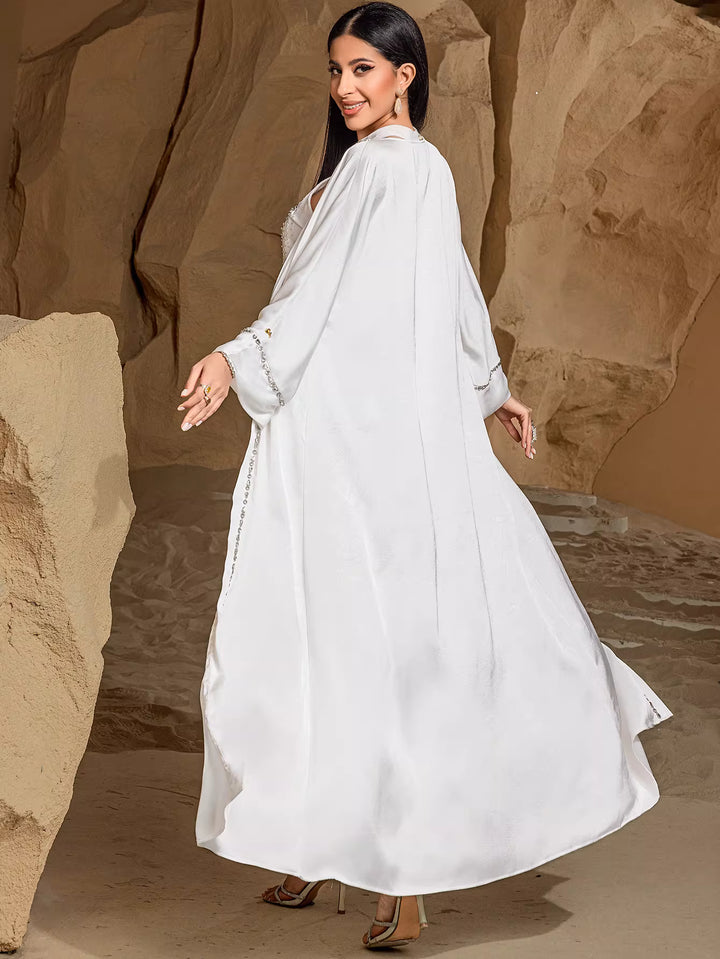 Elegant Long Sleeve Maxi Dress with Defined Waist – SELENE