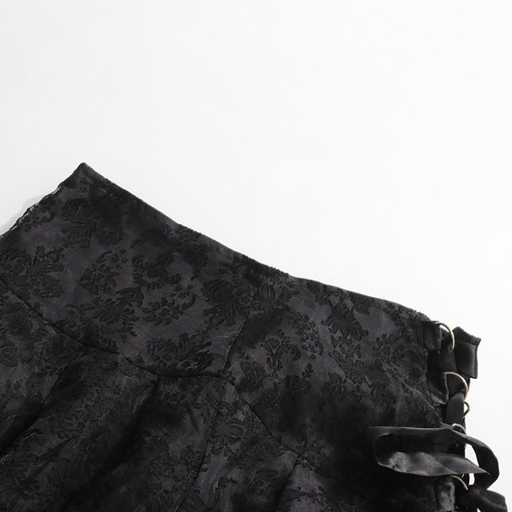 Haut à manches évasées plissées et ensemble jupe longue avec ceinture à la taille – Rosiny 