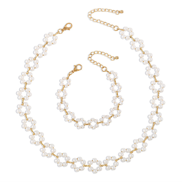 pearl choker and bracelet set – GRACE
