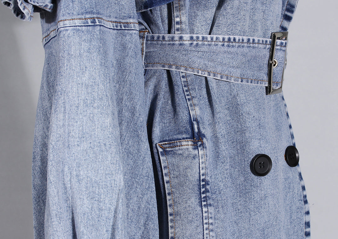 Geplooide top met uitlopende mouwen en maxi-rok set met tailleband – Rosiny 