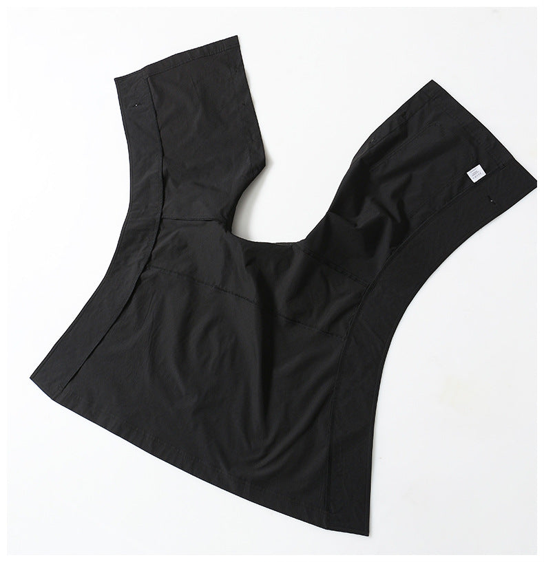 Elegant flowy midi dress with soft drape and feminine silhouette – SERENYA