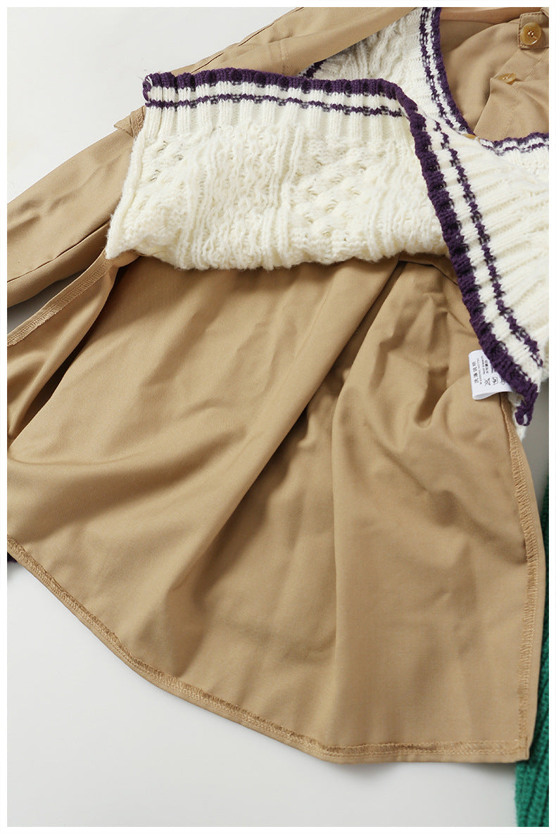 asymmetric knit vest layered shirt – MUSE