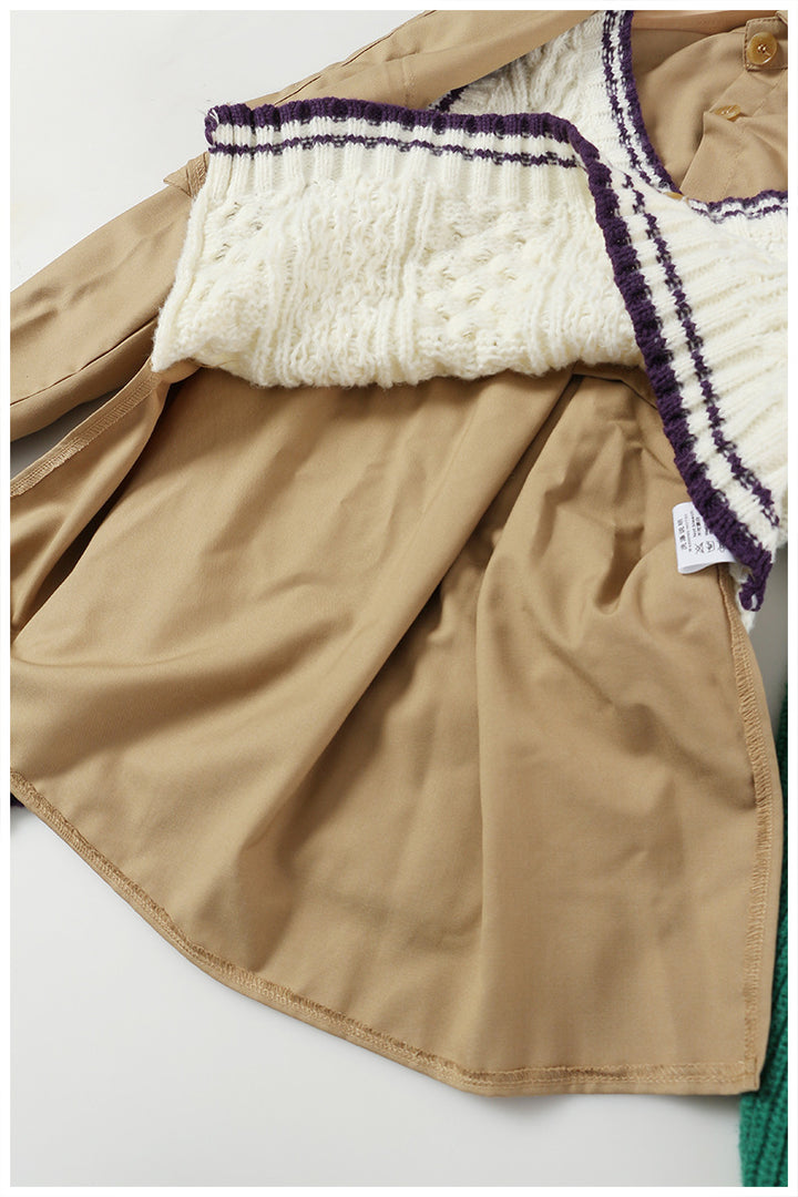 asymmetric knit vest layered shirt – MUSE