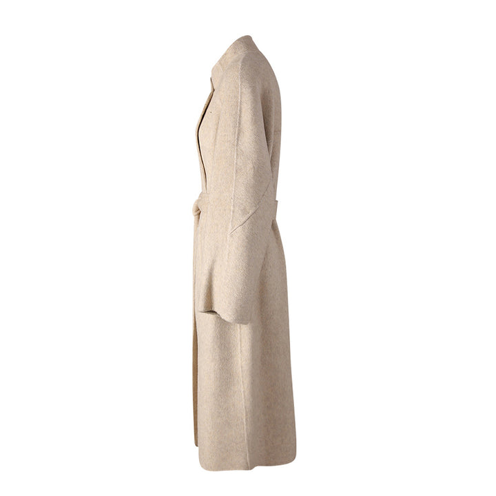 Geplooide top met uitlopende mouwen en maxi-rok set met tailleband – Rosiny 