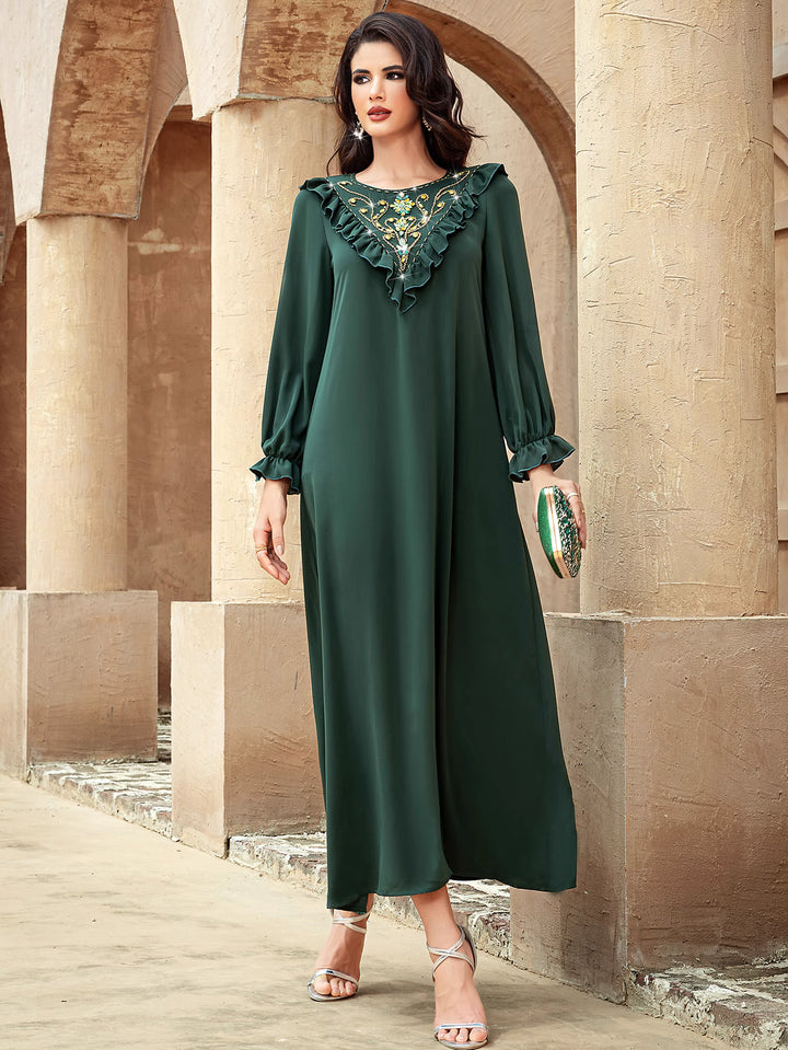 maßgeschneiderter Schlaganzug mit Satin-Puffärmeln – VALENCIA 