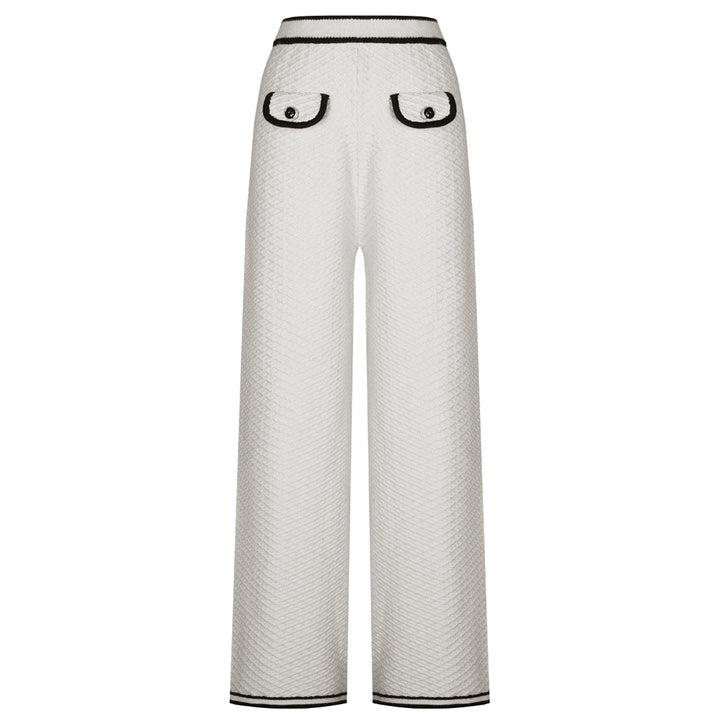 褶皱喇叭袖上衣和高腰裙套装，配腰带 – Rosiny 