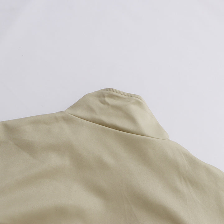 معطف طويل بسيط بتصميم مينيماليست وياقة قائمة - ميليرف