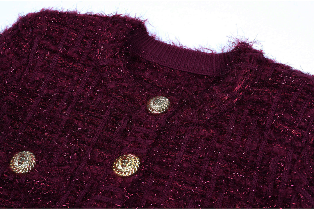 褶皱喇叭袖上衣和高腰裙套装，配腰带 – Rosiny 