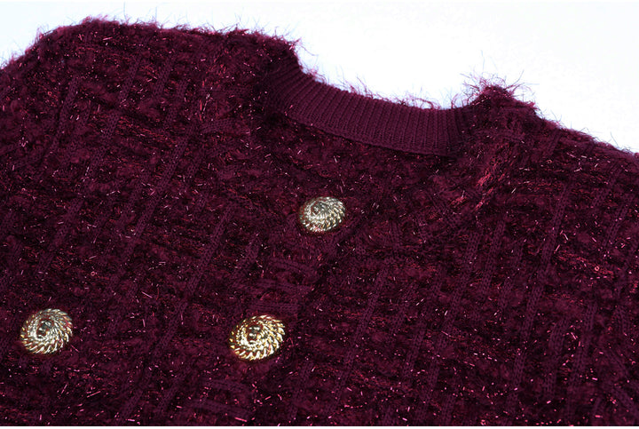 褶皱喇叭袖上衣和高腰裙套装，配腰带 – Rosiny 