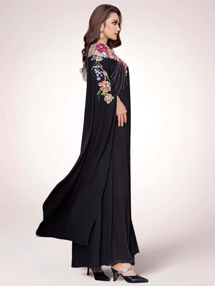 maßgeschneiderter Schlaganzug mit Satin-Puffärmeln – VALENCIA 