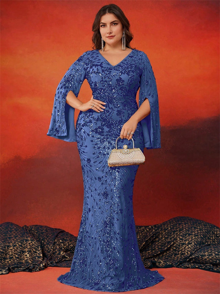 Haut à manches évasées plissées et ensemble jupe longue avec ceinture à la taille – Rosiny 