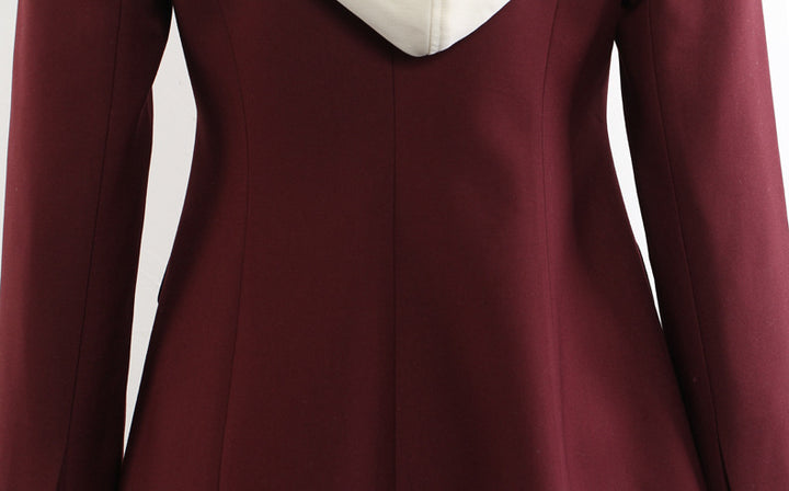 Asymmetric contrast lapel blazer – LUNA