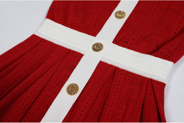 Plissiertes Oberteil mit ausgestellten Ärmeln und Maxirock-Set mit Taillengürtel – Rosiny 