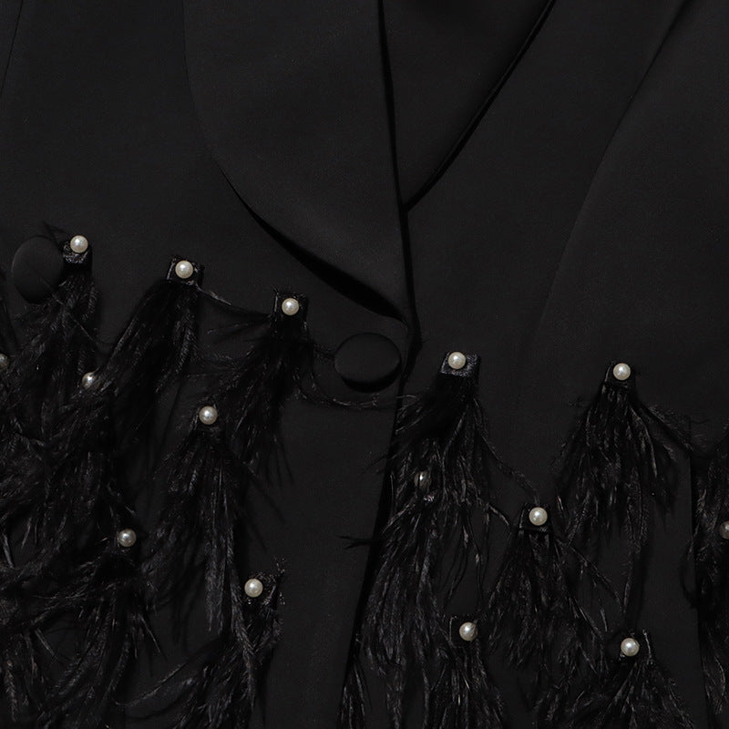 Haut à manches évasées plissées et ensemble jupe longue avec ceinture à la taille – Rosiny 