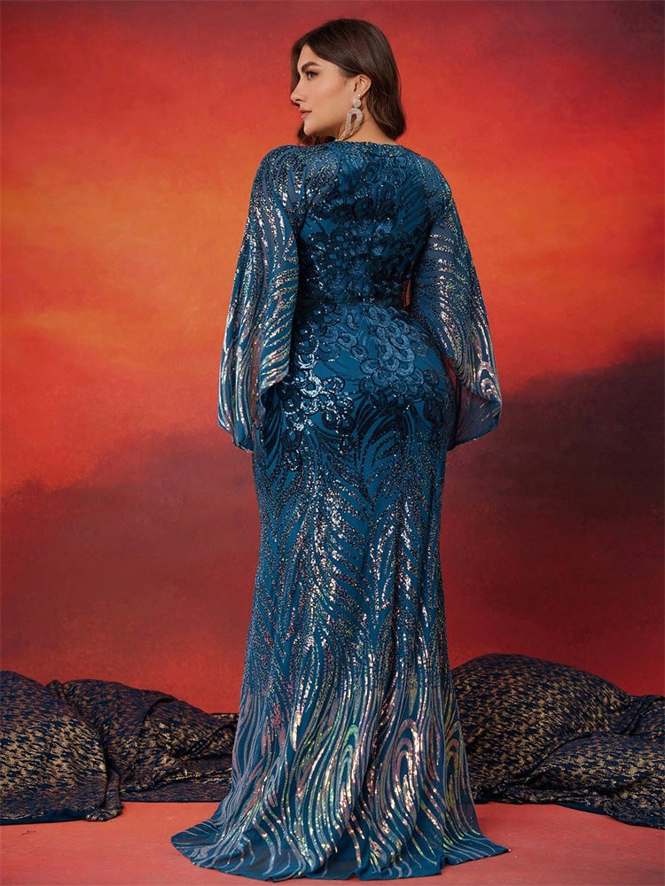 褶皱喇叭袖上衣和高腰裙套装，配腰带 – Rosiny 