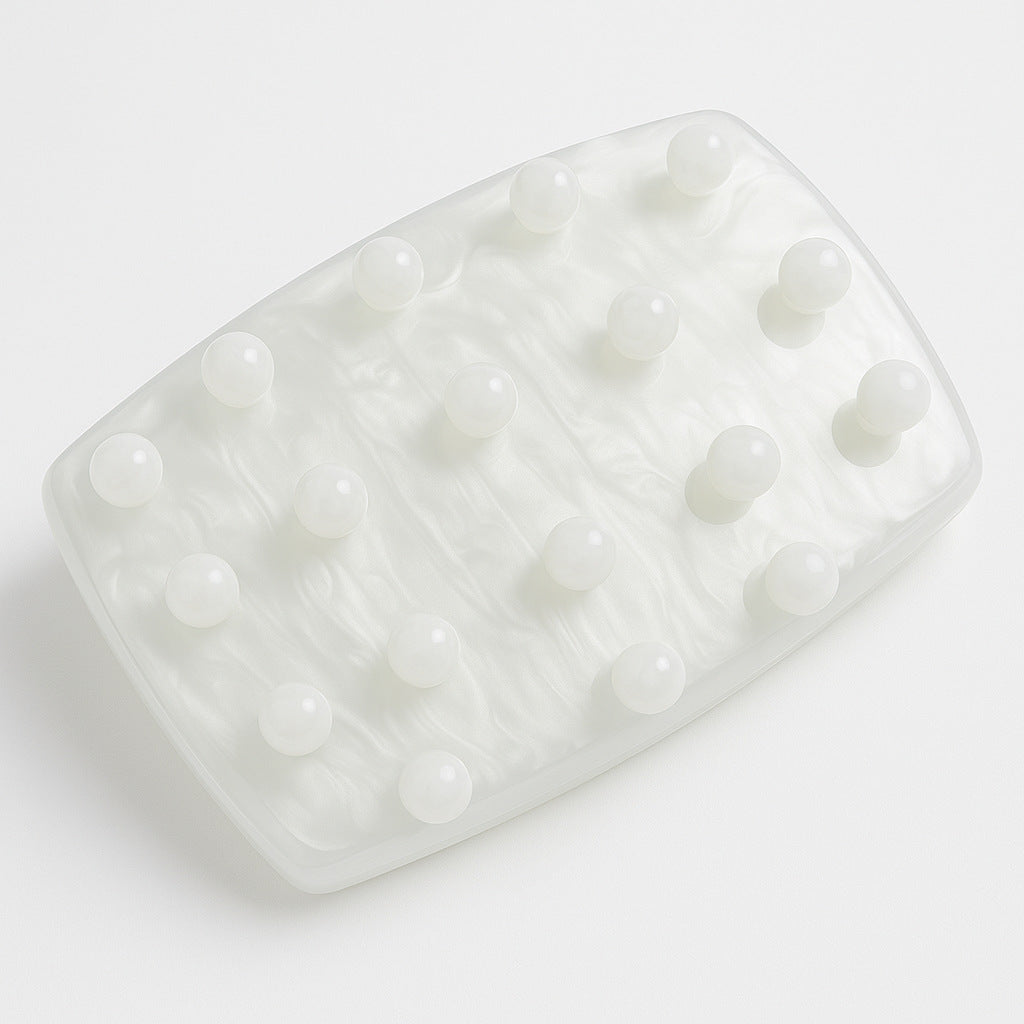 Pearl-embellished box clutch with chain strap – PEARL