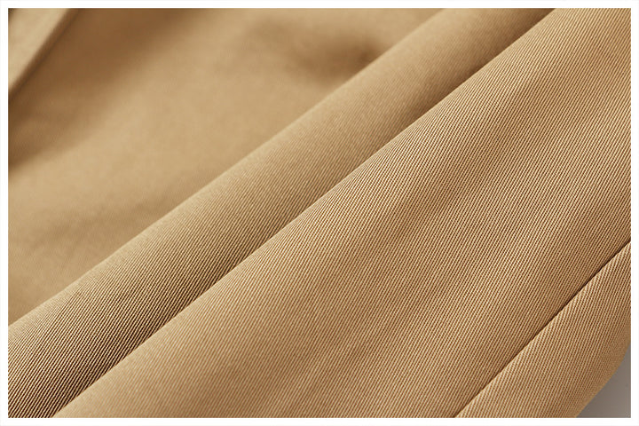 contrast panel belted trench dress – SAHARA