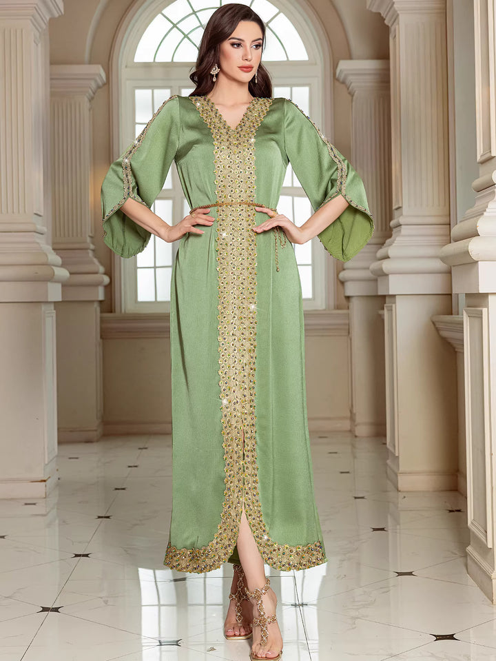 Elegant Long Sleeve Maxi Dress – LIRIA