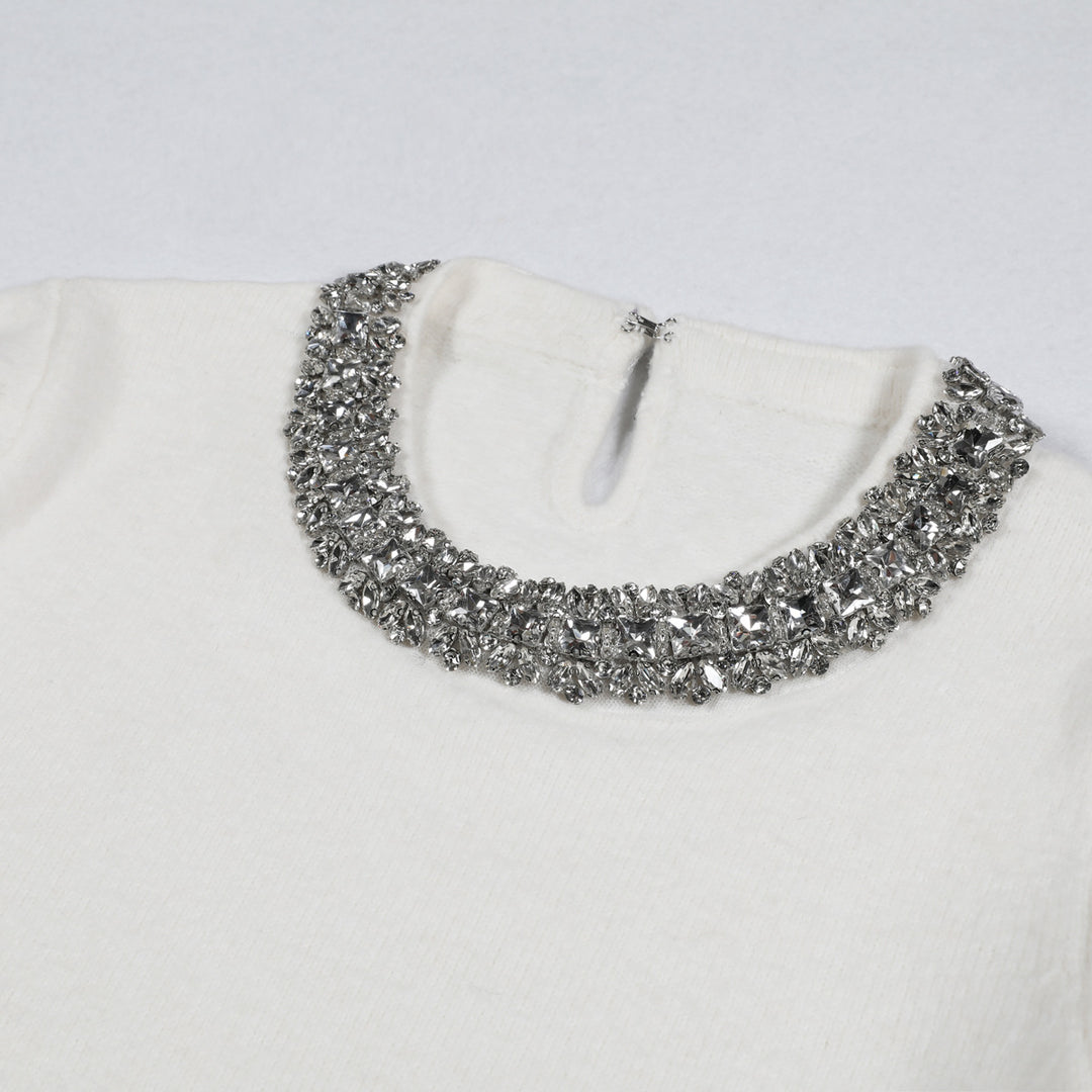 Haut à manches évasées plissées et ensemble jupe longue avec ceinture à la taille – Rosiny 