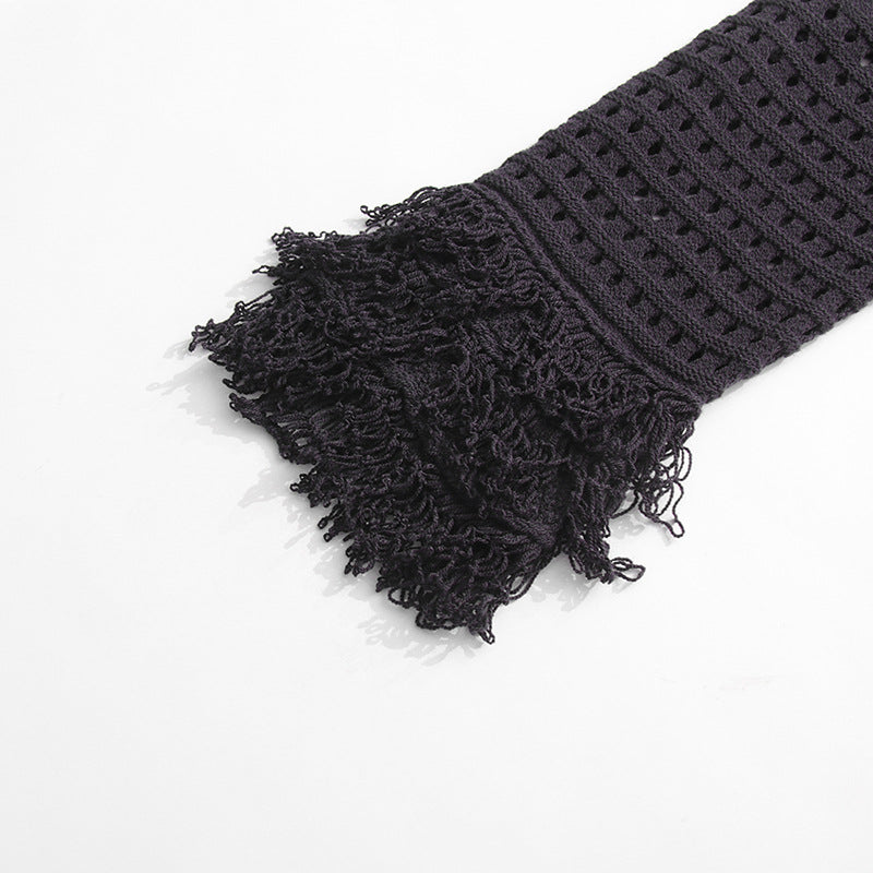 fringed crochet button-up jacket – SNORÉL