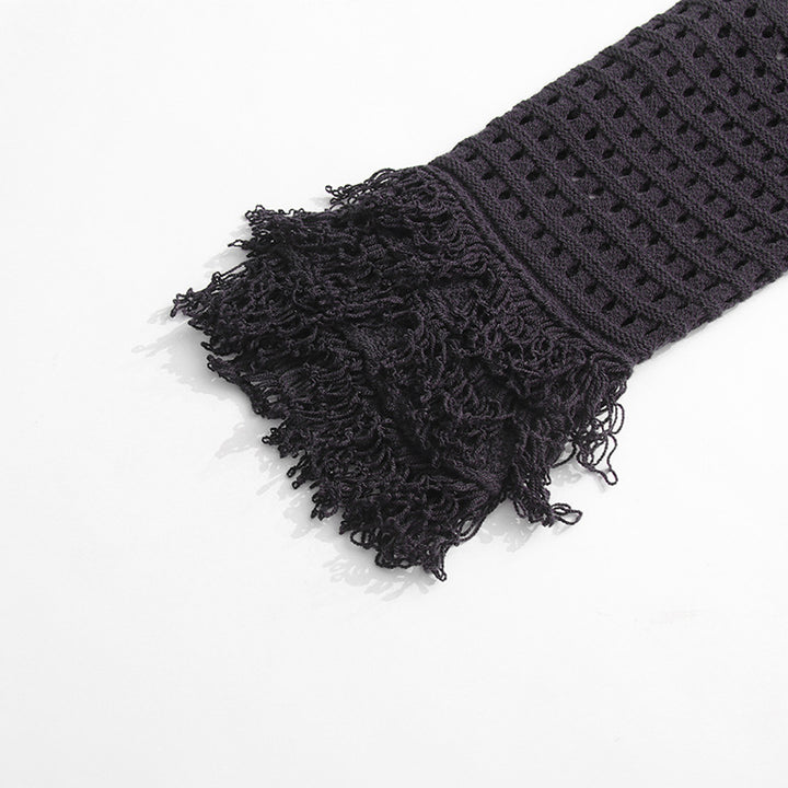 fringed crochet button-up jacket – SNORÉL