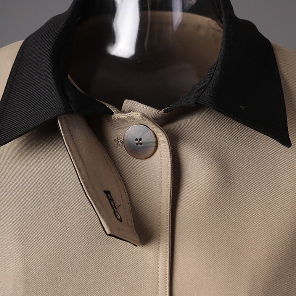 جاكيت مخملي بأزرار أمامية وحافة من الدانتيل الشفاف - صيفي