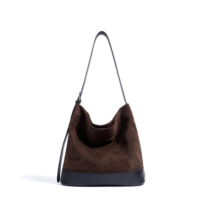 gewebte Rattan-Tragetasche mit doppelten Ledergriffen – LÉONIE 