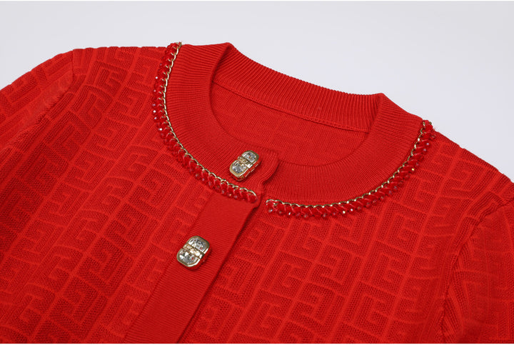 Haut à manches évasées plissées et ensemble jupe longue avec ceinture à la taille – Rosiny 