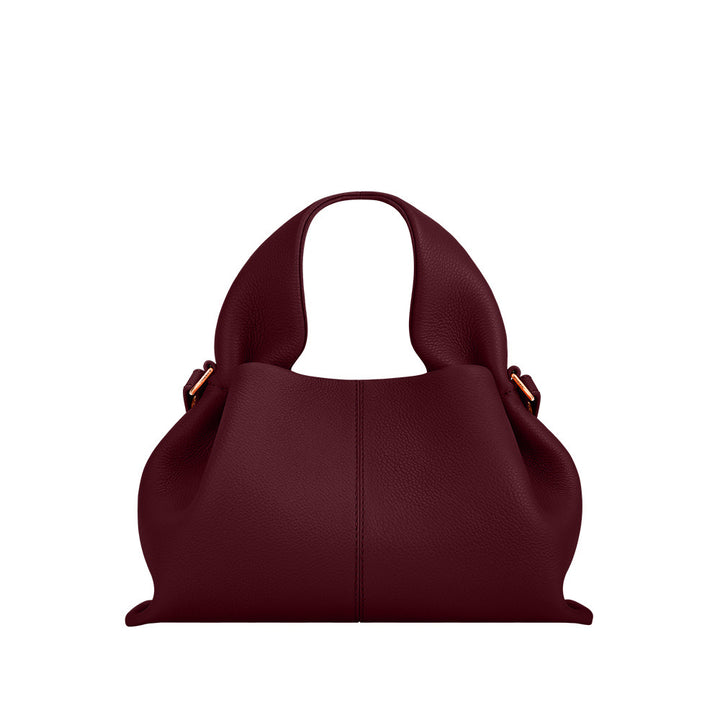 حقيبة هوبو جلدية ناعمة بمقبض مطوي – سيليمت