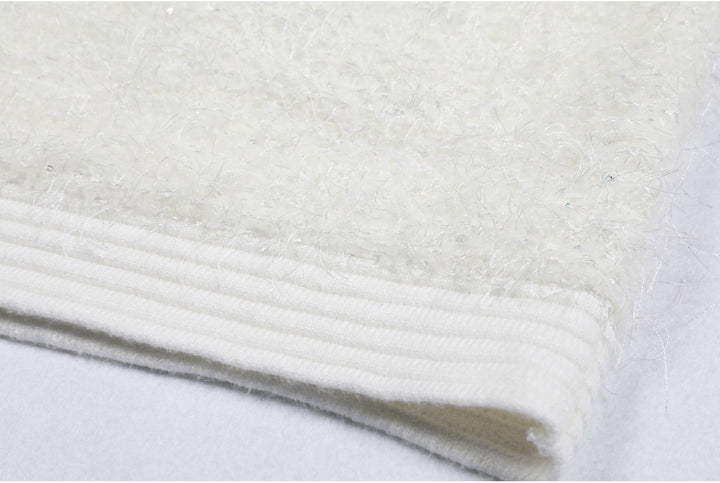 فستان قصير بأكمام طويلة وخطوط منقوشة - ريفيراز