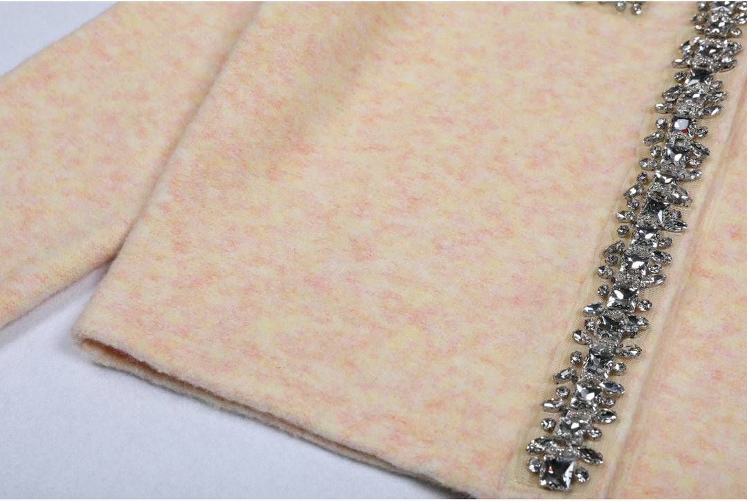 two-piece knit set with crystal trim – SELMADRI