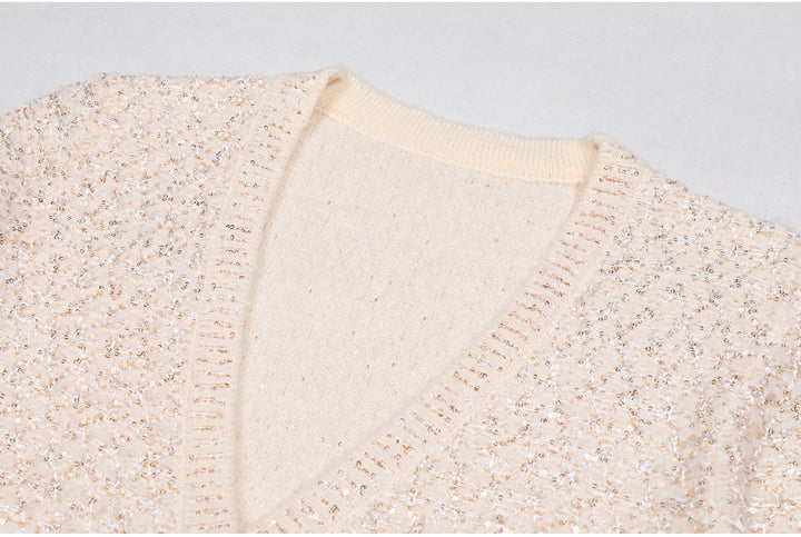 Geplooide top met uitlopende mouwen en maxi-rok set met tailleband – Rosiny 