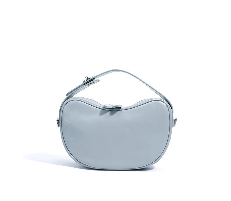 gewebte Rattan-Tragetasche mit doppelten Ledergriffen – LÉONIE 