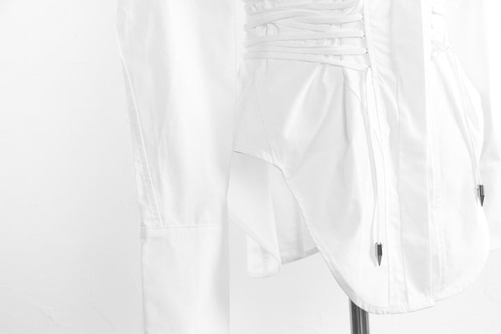 جاكيت بليزر مصمم خصيصًا بكتفين مكشوفتين - عاجي