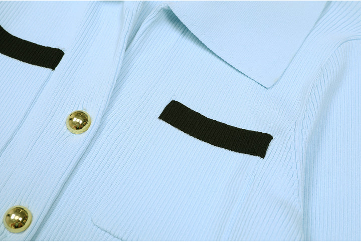 Geplooide top met uitlopende mouwen en maxi-rok set met tailleband – Rosiny 